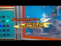 बड़ी समायोज्य सैनिटरी नैपकिन पैकेजिंग मशीन कपास शीट