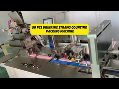 50 टुकड़े सोयाबीन के दूध के स्ट्रॉ स्वचालित गिनती और पैकिंग मशीन 220V 3KW