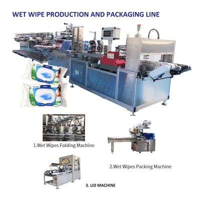 गुणवत्ता  PLC Control 5 Slitting Lane Wipe Making Machine With 1 Year Warranty कारखाना