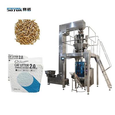 गुणवत्ता 2.5KG बीन्स दही को कैट लिटर के साथ मिलाकर ऑटोमेटिक वजन करने वाला VFFS वैक्यूम पैकेजिंग समाधान, आसान भंडारण के लिए कारखाना